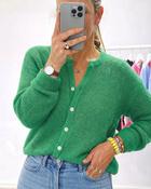 Knit Jordan Cardigan ‘Kelly Green' - Kid Mohair (Code: JORDAN99 - 2 Colours for €99)