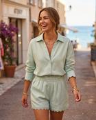 Elodie Linen Ensemble 'Mint Green'