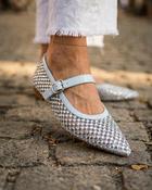 Alessia Crystal Flats 'Baby Blue' image