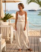 Camelia Lace Trousers 'Cream'