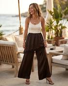 Bluebell Viscose Lace Cape Trousers 'Brown' LIVE 23/7