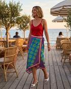 Alora Satin Wrap Skirt 'Multicoloured' LIVE 23/7