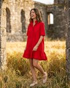 Mila Cotton Dress 'Red'