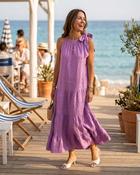 Eleni Linen Dress 'Purple' image