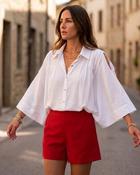Dahlia Viscose Shirt 'White' LIVE 30/7