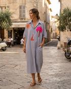 Celine Striped Embroidered Dress 'Multicoloured' LIVE 30/7