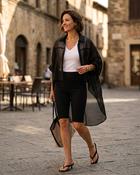 Lyra Oversized Batwing Shirt 'Black' image