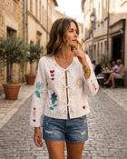 Moon Embroidered Jacket 'White' image