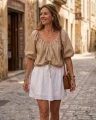 Erina Cotton Skirt 'White' image