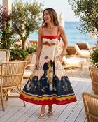 Athena Linen Dress 'Multicoloured' image
