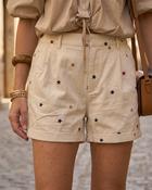 Stella Stars Denim Shorts 'Cream' LIVE 6/8 image