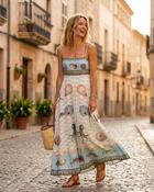 Blanch Seaside Linen Dress 'Multicoloured' image