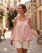 Amera Satin Top 'Baby Pink' image