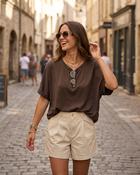 Soft Sunrise T-Shirt 'Brown' image