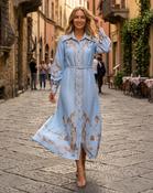 Marella Dress 'Blue &amp; Brown'