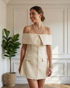 Monroe Structured Dress 'Cream' image