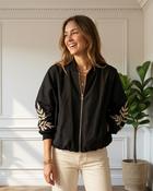 Alice Embroidered Bomber Jacket 'Black' image