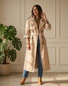Vela Long Trench Coat 'Beige' image