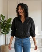 Frankie Hooded Jacket 'Black' LIVE 03/09 image