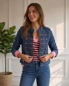 Cooper Denim Military Style Jacket 'No Price'
