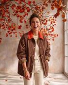 Delphine Relaxed Utility Jacket 'chocolate brown'