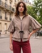 Elara Cropped Jacket 'taupe '