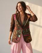 Lisa Graffiti Blazer 'Brown'
