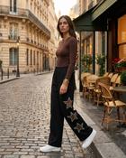 Amelie Leopard Stars Trousers 'Black' LIVE 17/9 image