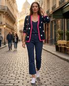 Nancy Cropped Flare Jeans 'Navy' image