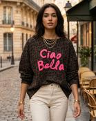 Bella Neon Sweatshirt 'Brown Leopard Print' image