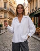 Bianca Cotton Wide Shirt 'White' image