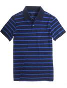Men's Stripe Polo Shirt  (3128) Blue Navy