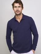 Men's Long Sleeve Polo 96.5% Cotton 3.5% Lycra (3121) Midnight