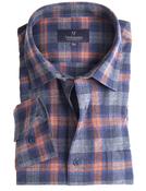 Soft Warm Shirt 100% Cotton Long Sleeve Shirt (2272) Pumpkin Check