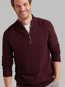 Men's Half Zip Lambswool Knit (4904) Fig