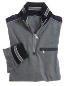 Men's Two Tone Half Zip Sweatshirt (4807) Navy