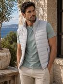 Men's Padded Hybrid Gilet (4717) Grey image