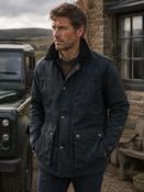 Men's Traditional Wax Jacket (3154) Navy image