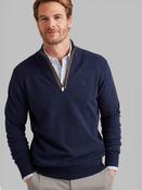 Men's Fine Gauge Half Zip (4804) Moonlight