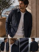 Men's Cotton Shaket (2498) Navy