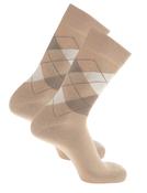 Men's Argyle Cotton Socks x 2 (2237) beige