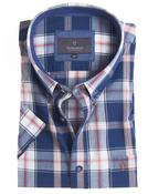 Men's Soft Wash Cotton Short Sleeve Check Shirt (2279 Melville) by Vedoneire of Ireland