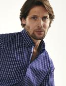 Men's Casual Long Sleeve Peach Finish Shirt (2295) Rawle