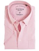Men's Varsity Cotton Short Sleeve Oxford Shirt (2264 Pink) formal casual pale shirt