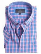 Men's Soft Wash Cotton Short Sleeve Check Shirt (2279 Marjorelle)