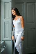 Women's Brushed Thermal Cami Vest Winter Top (2226) White by Vedoneire of Ireland