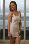 Women's Combed Cotton French Neck Rib Vest (2258)