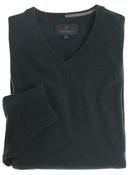 Men's Lambswool Mix V-Neck Jumper (4900) Deep Green image