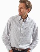 Heavy Brush Twill Shirt (2280) Navy Tattersall
