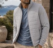 Men's Padded Hybrid Jacket (4718) Grey image